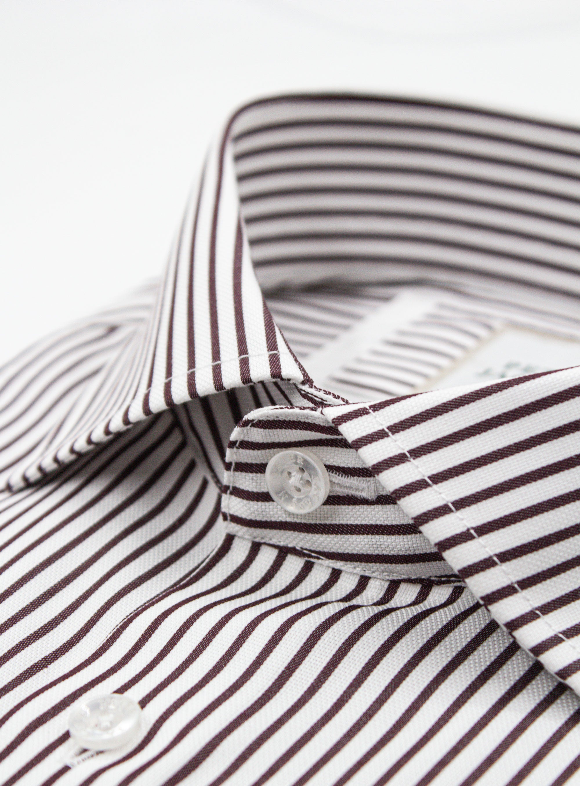 Milan White & Mulberry Stripe Shirt