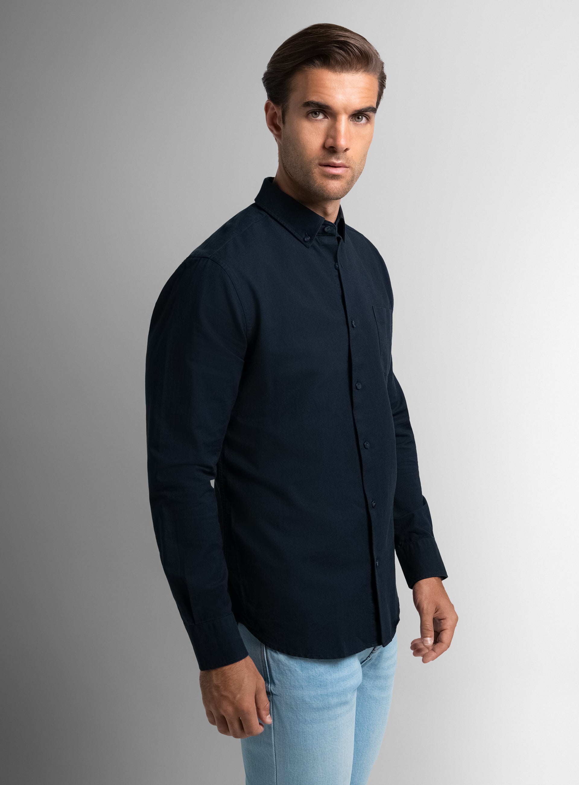 Merano Navy Oxford Shirt