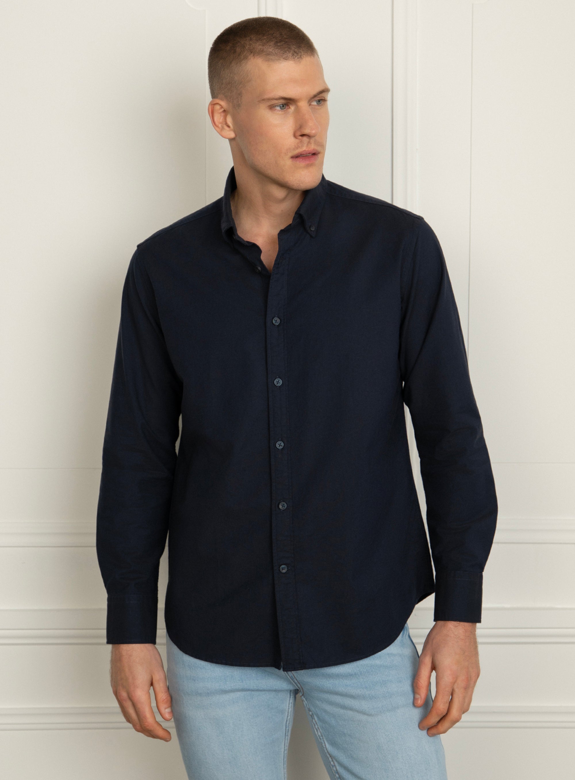 Merano Signature Navy Oxford Shirt