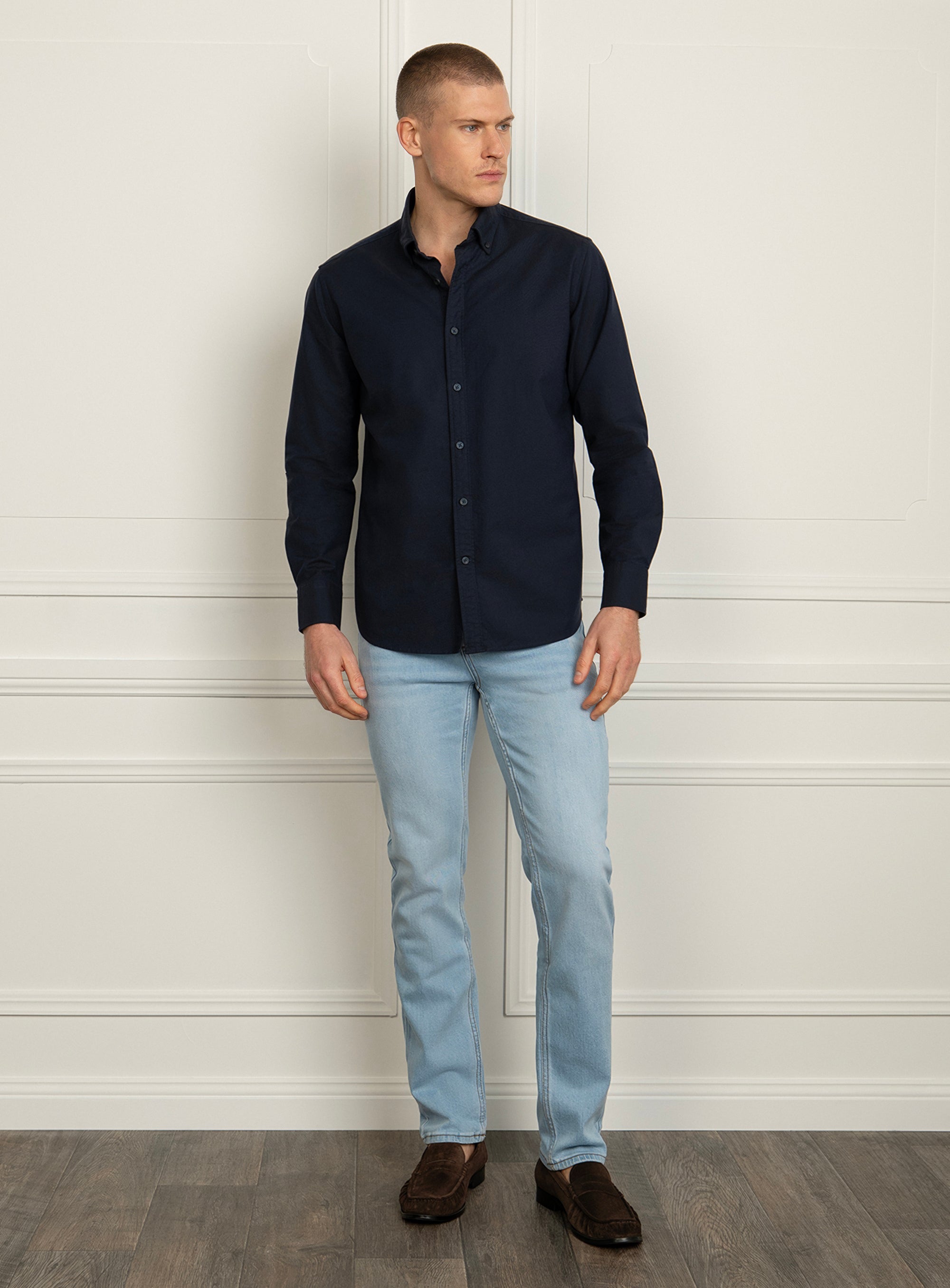 Merano Signature Navy Oxford Shirt