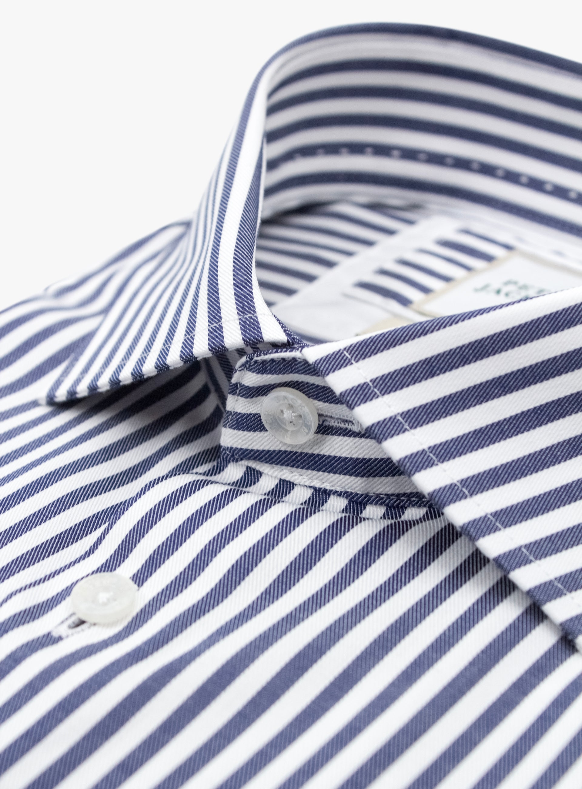 Milan Twill Navy Stripe Shirt