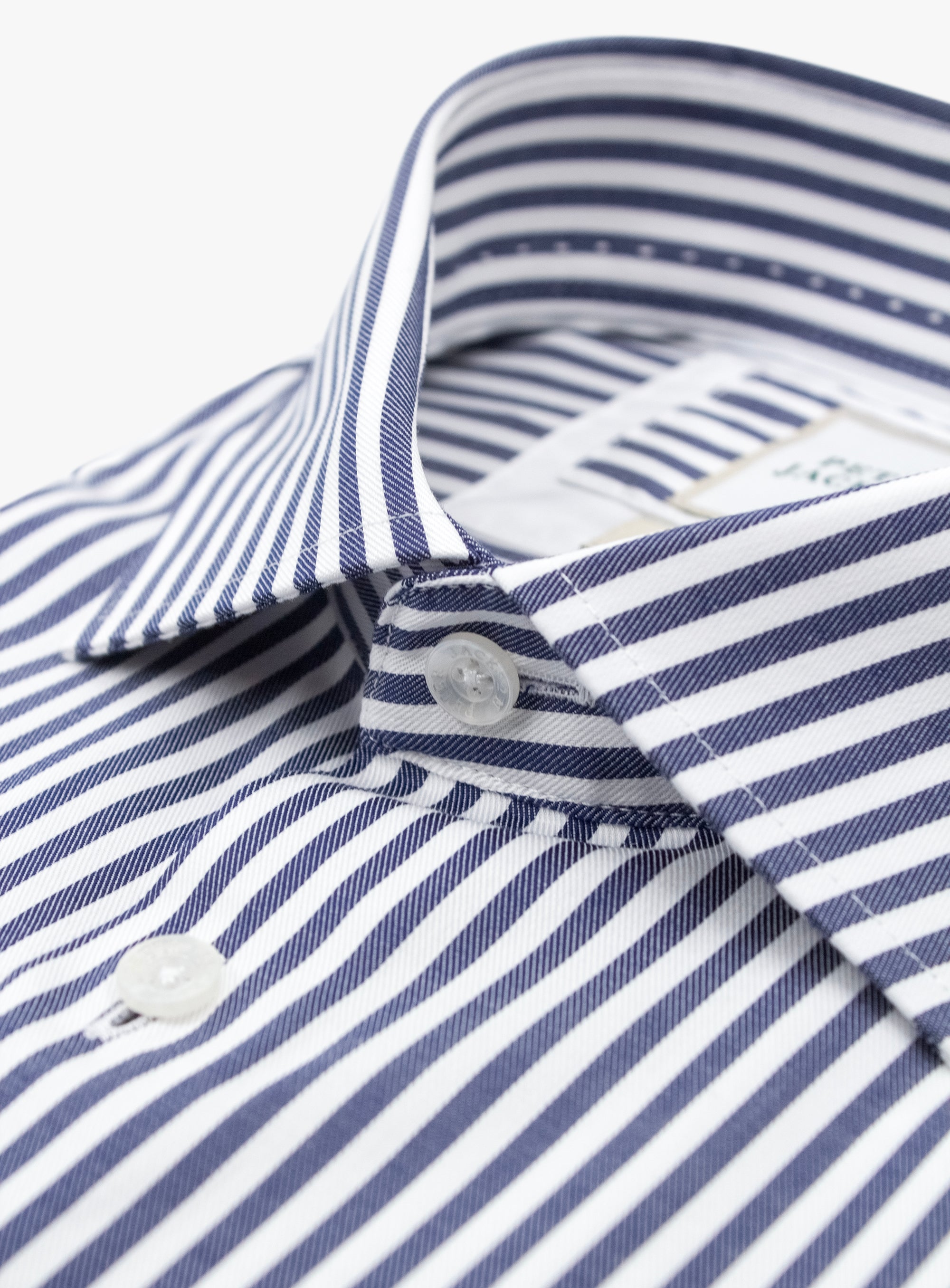 Milan Twill Navy Stripe Shirt