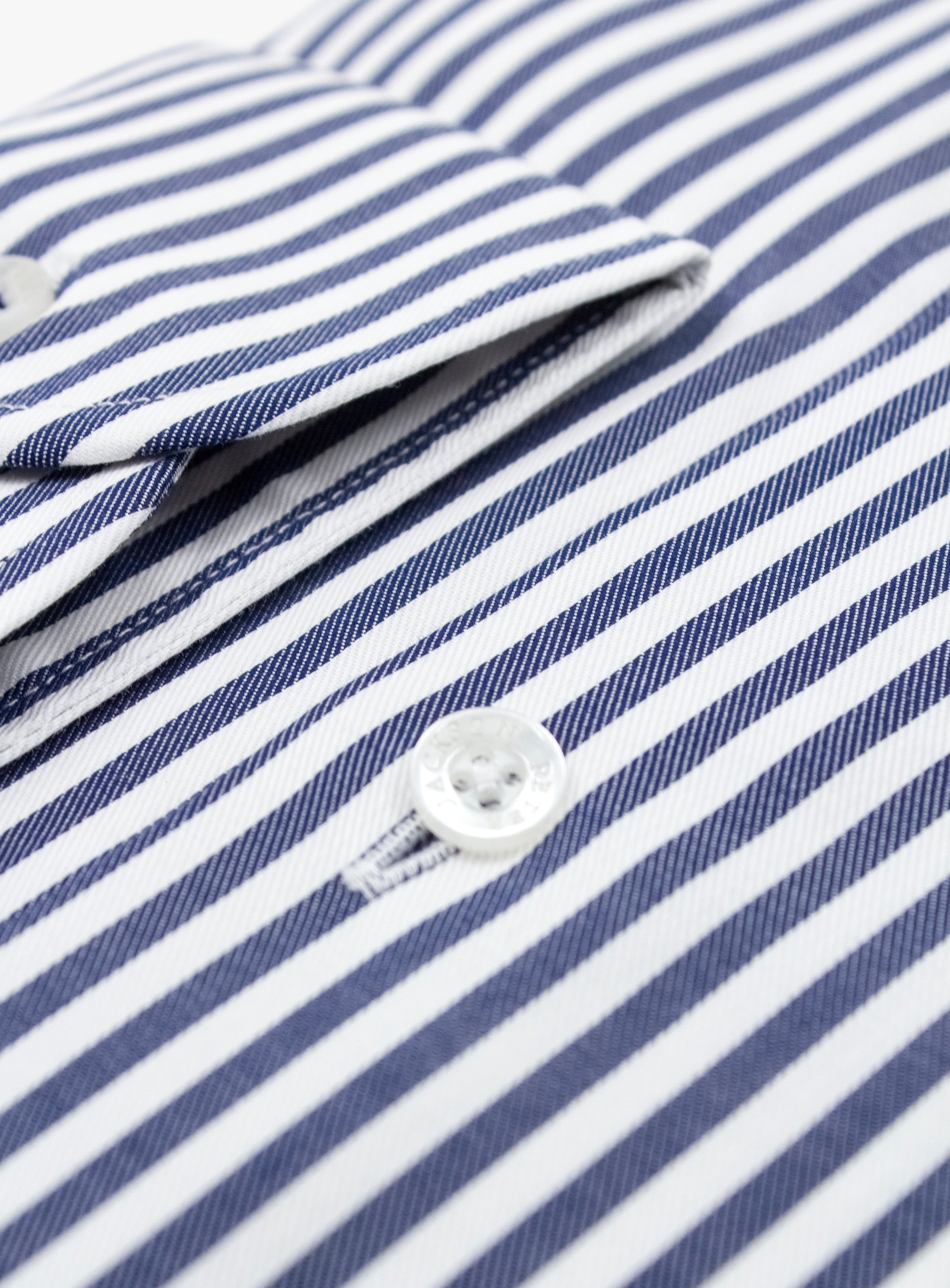 Milan Twill Navy Stripe Shirt