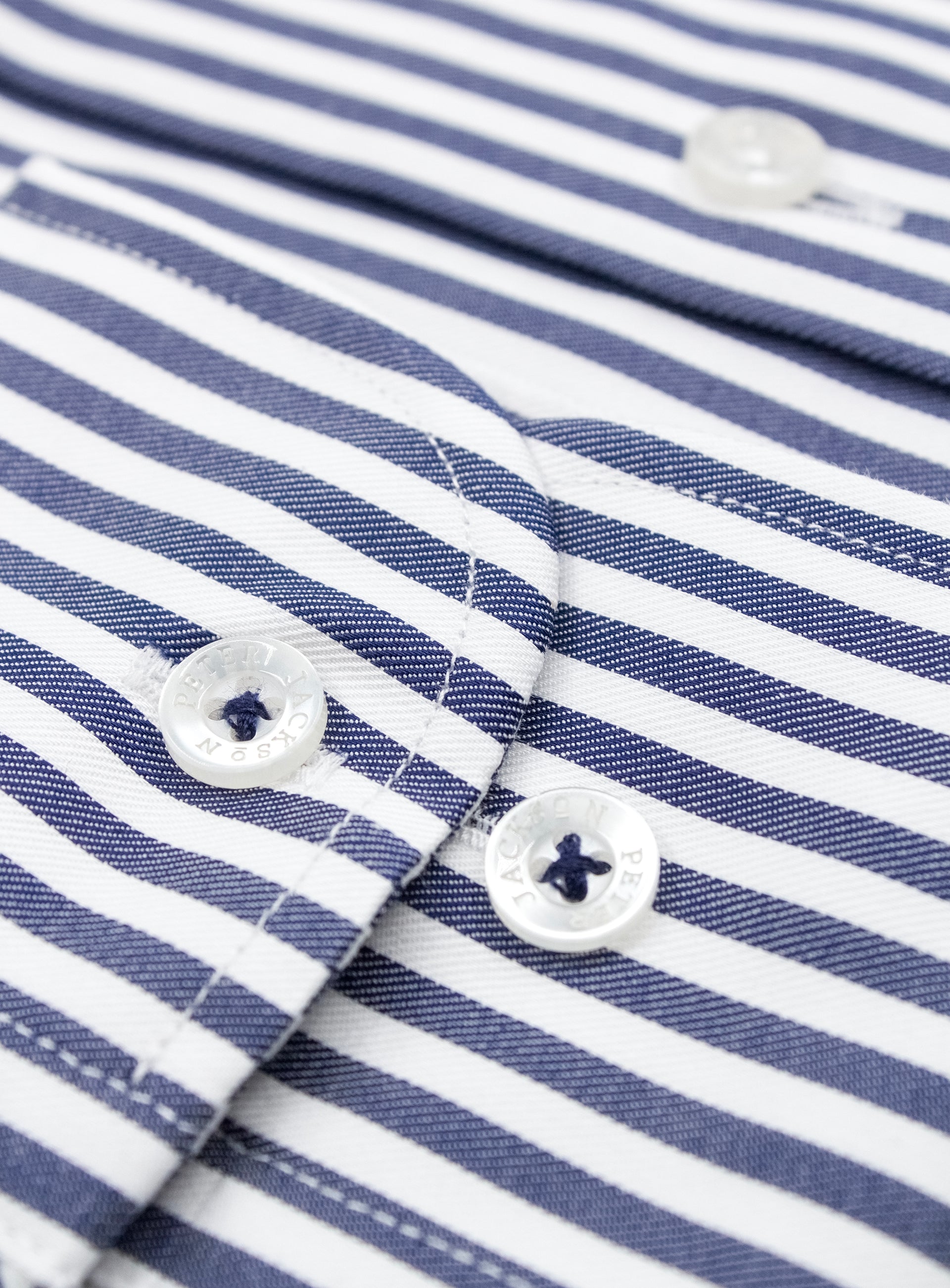 Milan Twill Navy Stripe Shirt