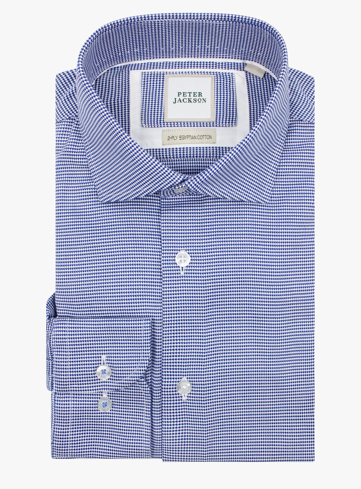 Milan Houndstooth Navy Shirt