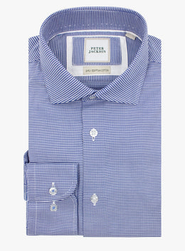 Milan Houndstooth Navy Shirt