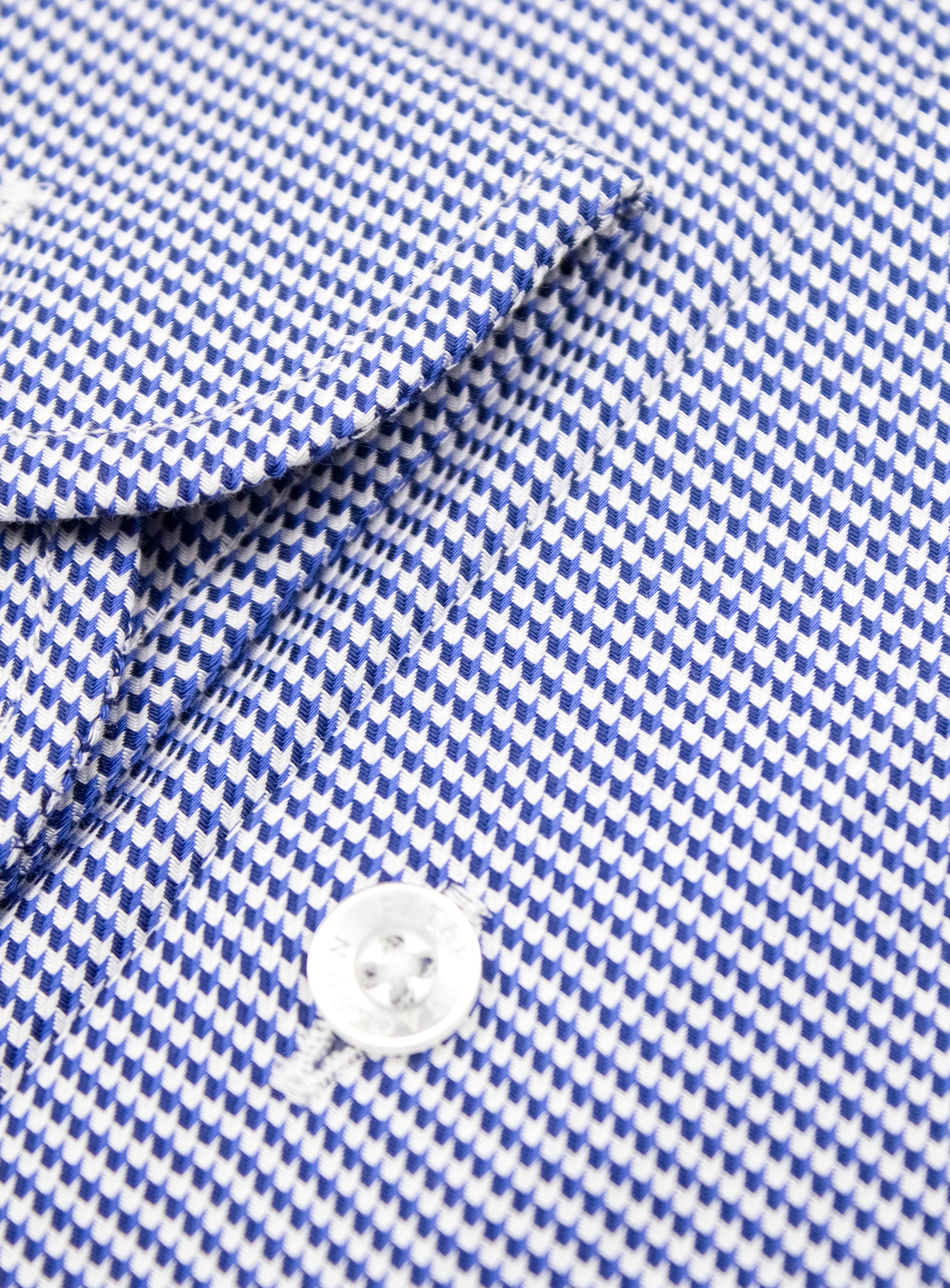 Milan Houndstooth Navy Shirt