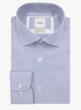 Milan Fine Stripe Navy Shirt