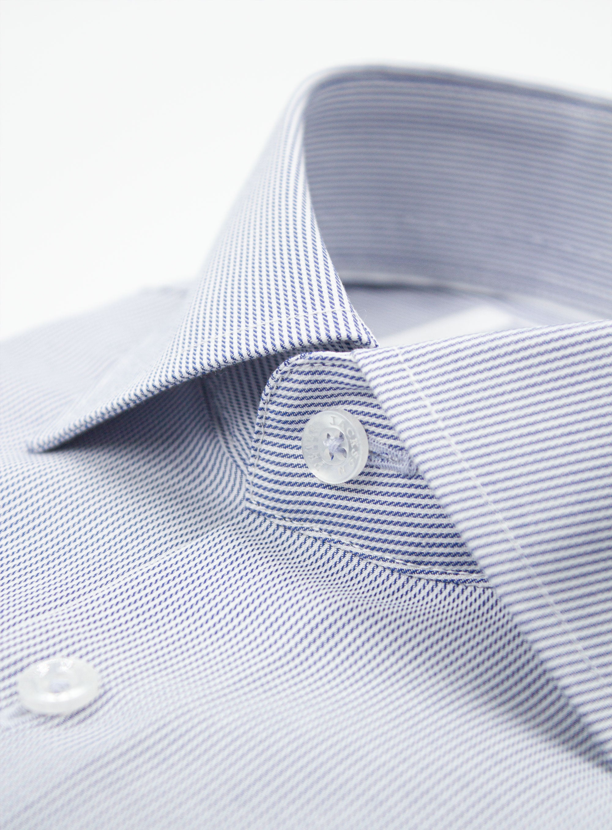 Milan Fine Stripe Navy Shirt
