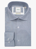 Milan Micro Jacquard Navy Shirt