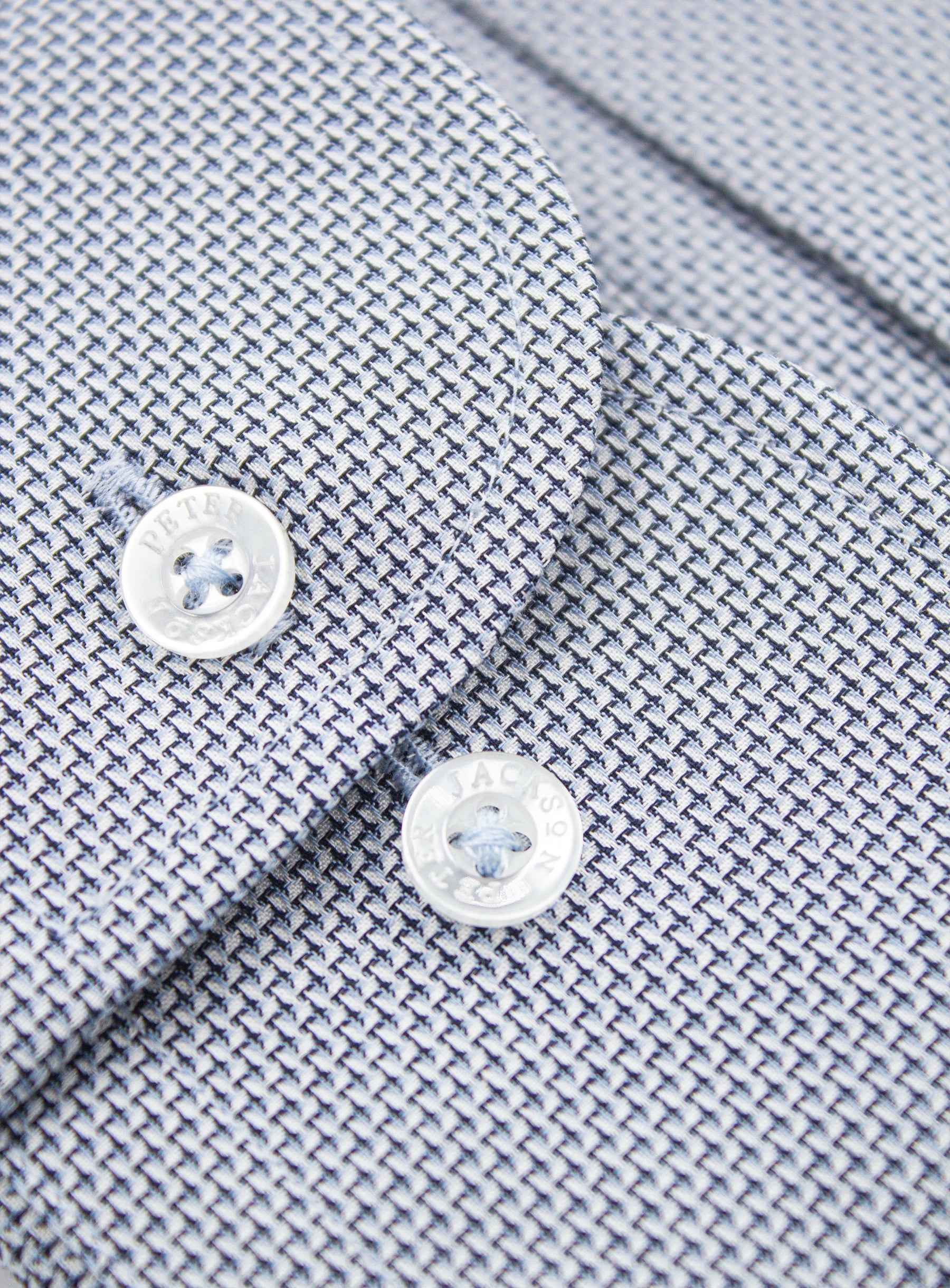 Milan Micro Jacquard Navy Shirt