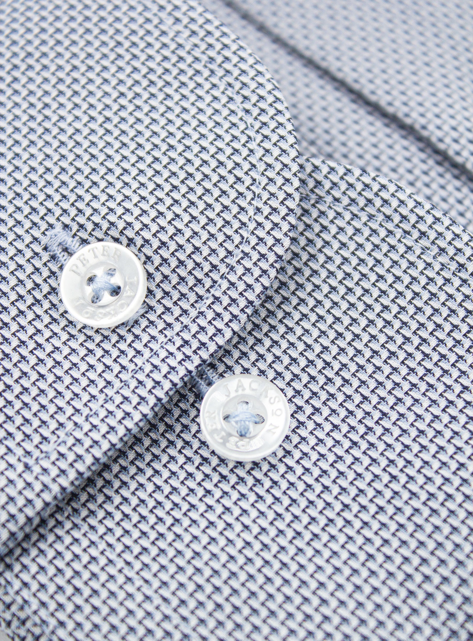 Milan Micro Jacquard Navy Shirt