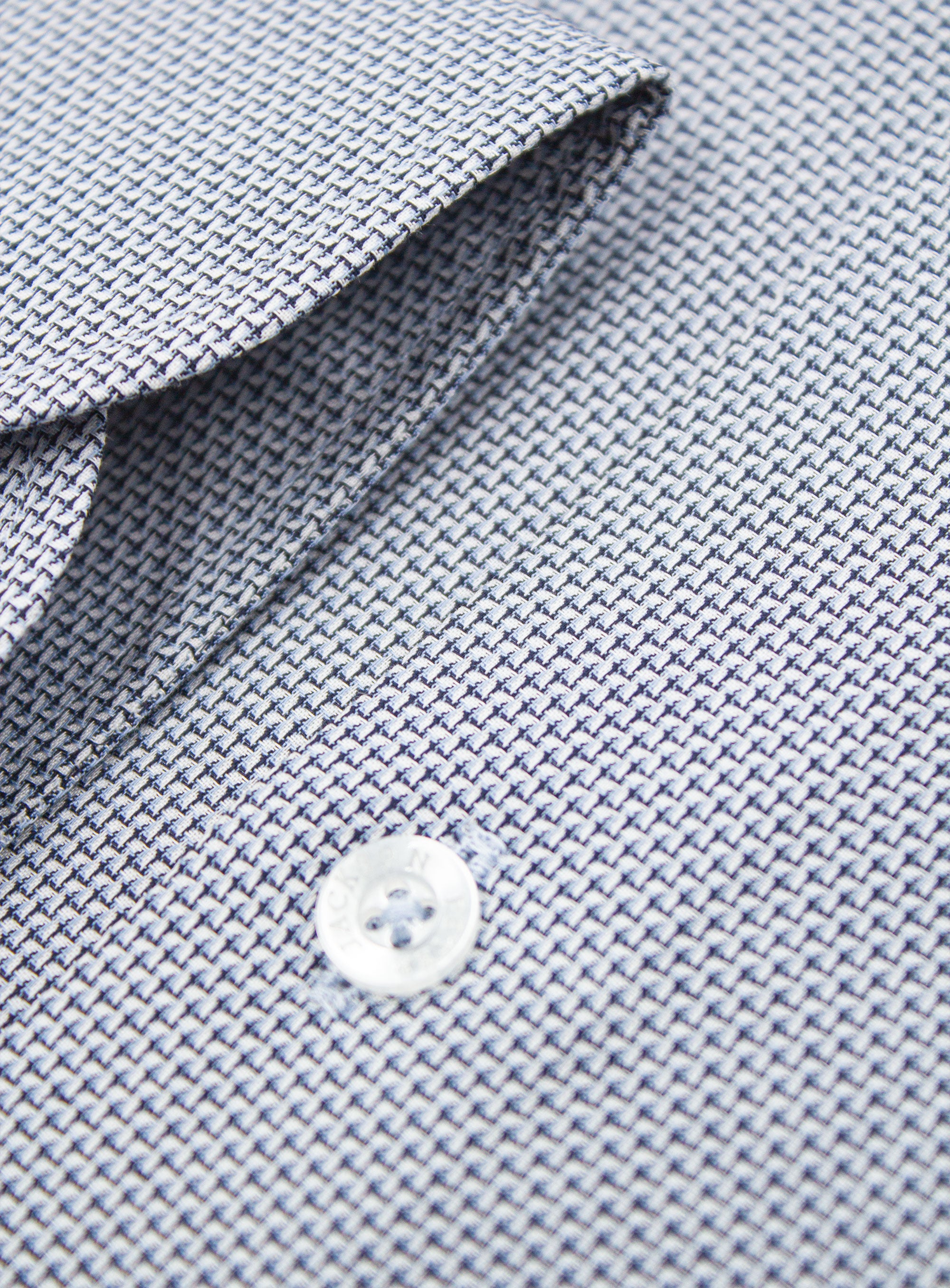 Milan Micro Jacquard Navy Shirt
