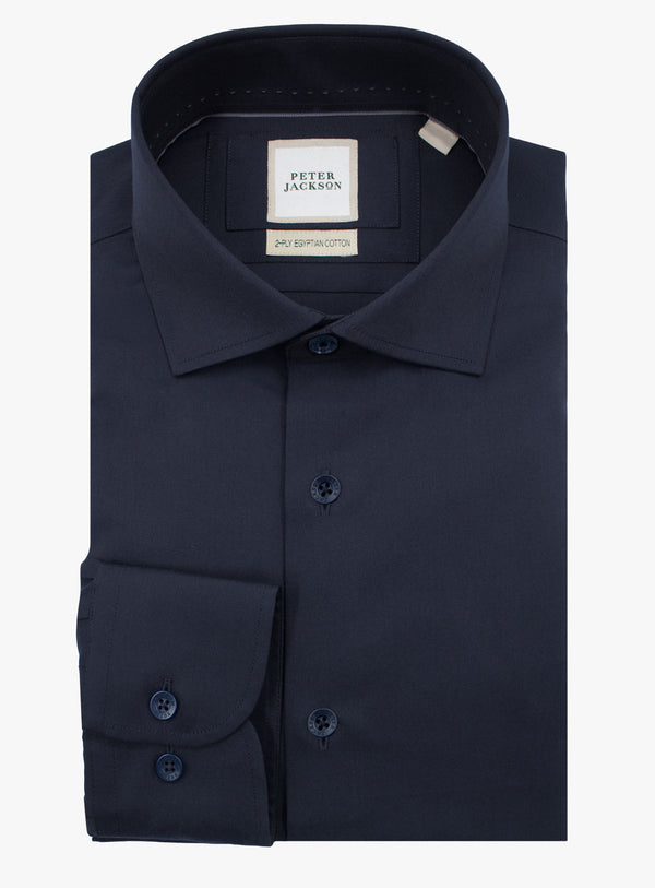 Milan Twill Navy Blue Shirt
