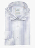 Milan Luxe Navy & White Stripe Shirt