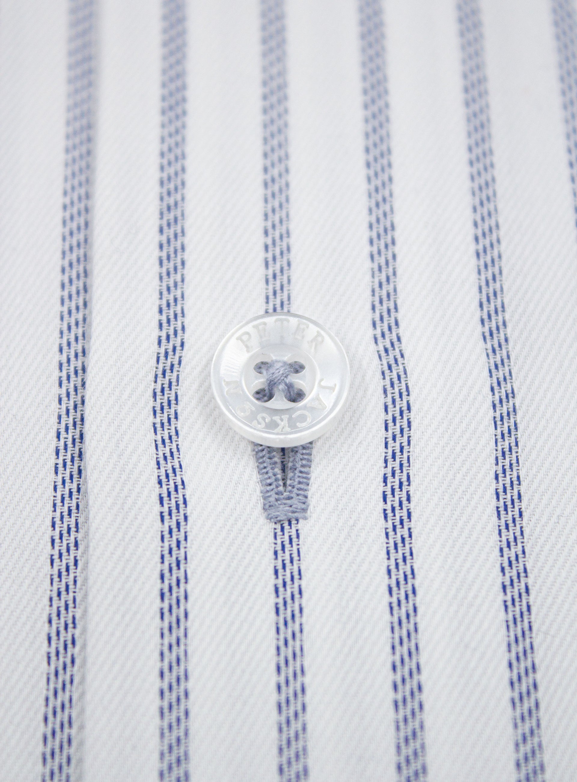 Milan Luxe Navy & White Stripe Shirt