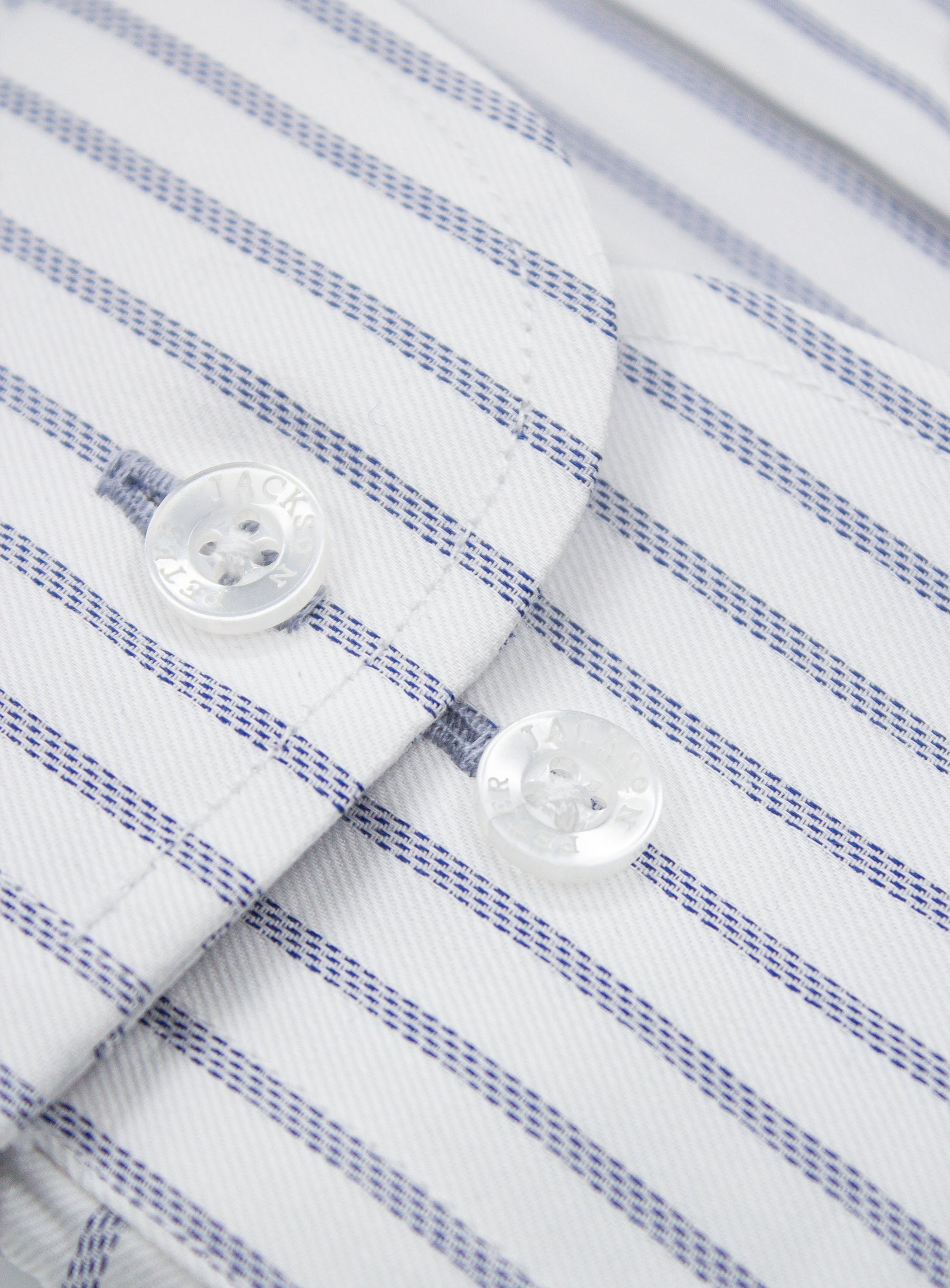 Milan Luxe Navy & White Stripe Shirt