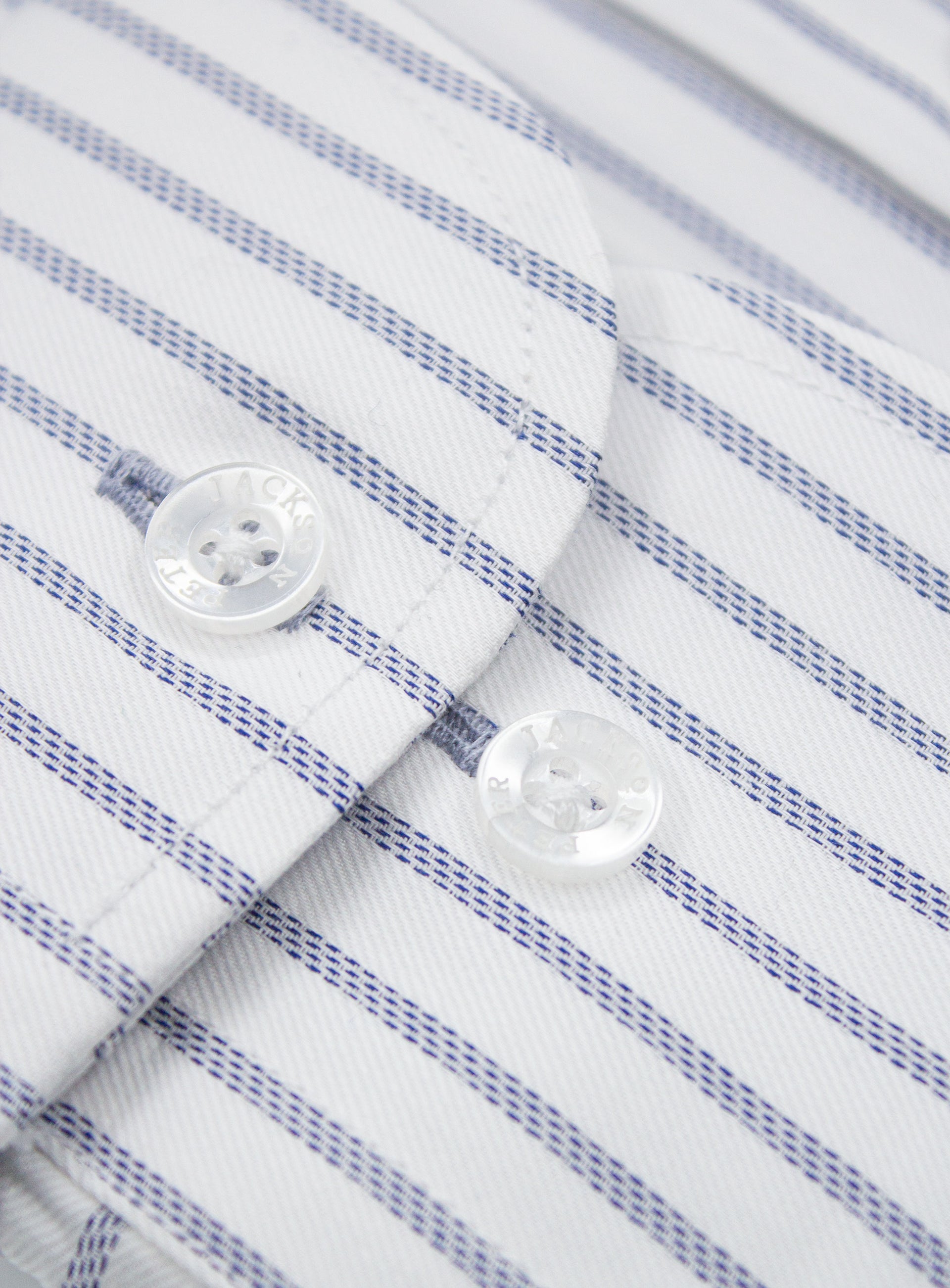 Milan Luxe Navy & White Stripe Shirt