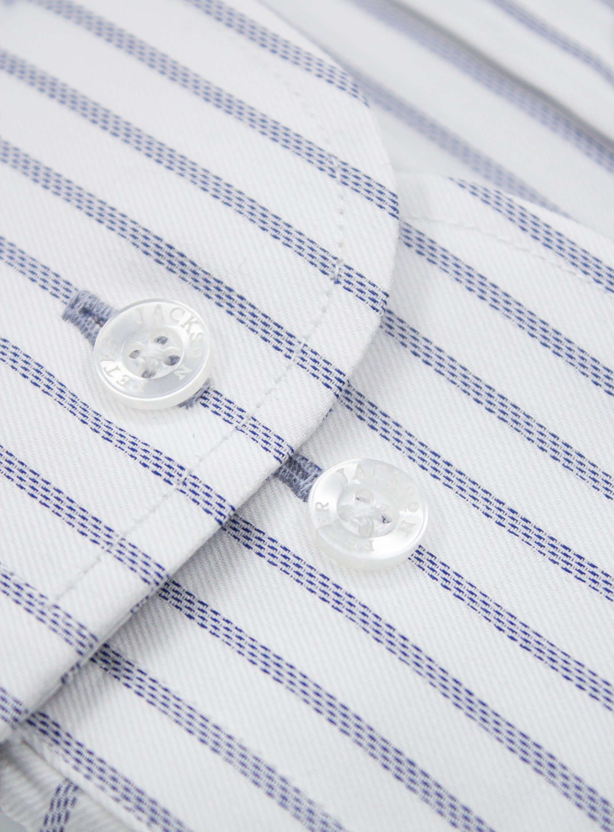 Milan Luxe Navy & White Stripe Shirt