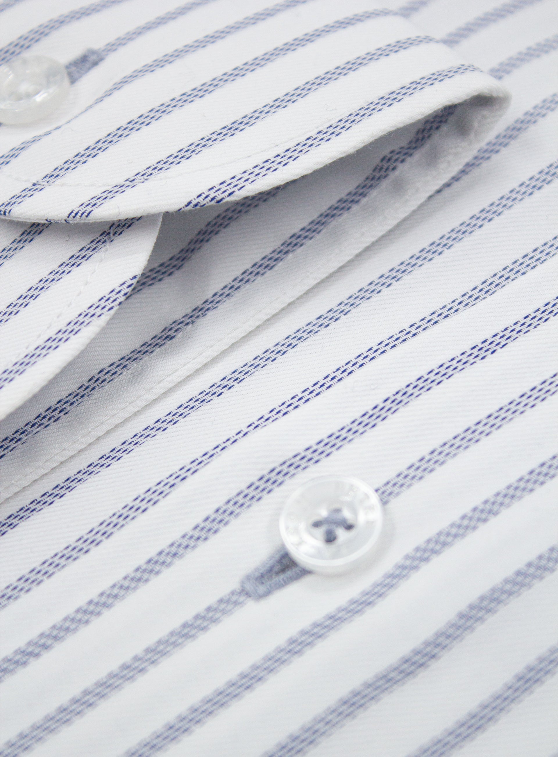 Milan Luxe Navy & White Stripe Shirt