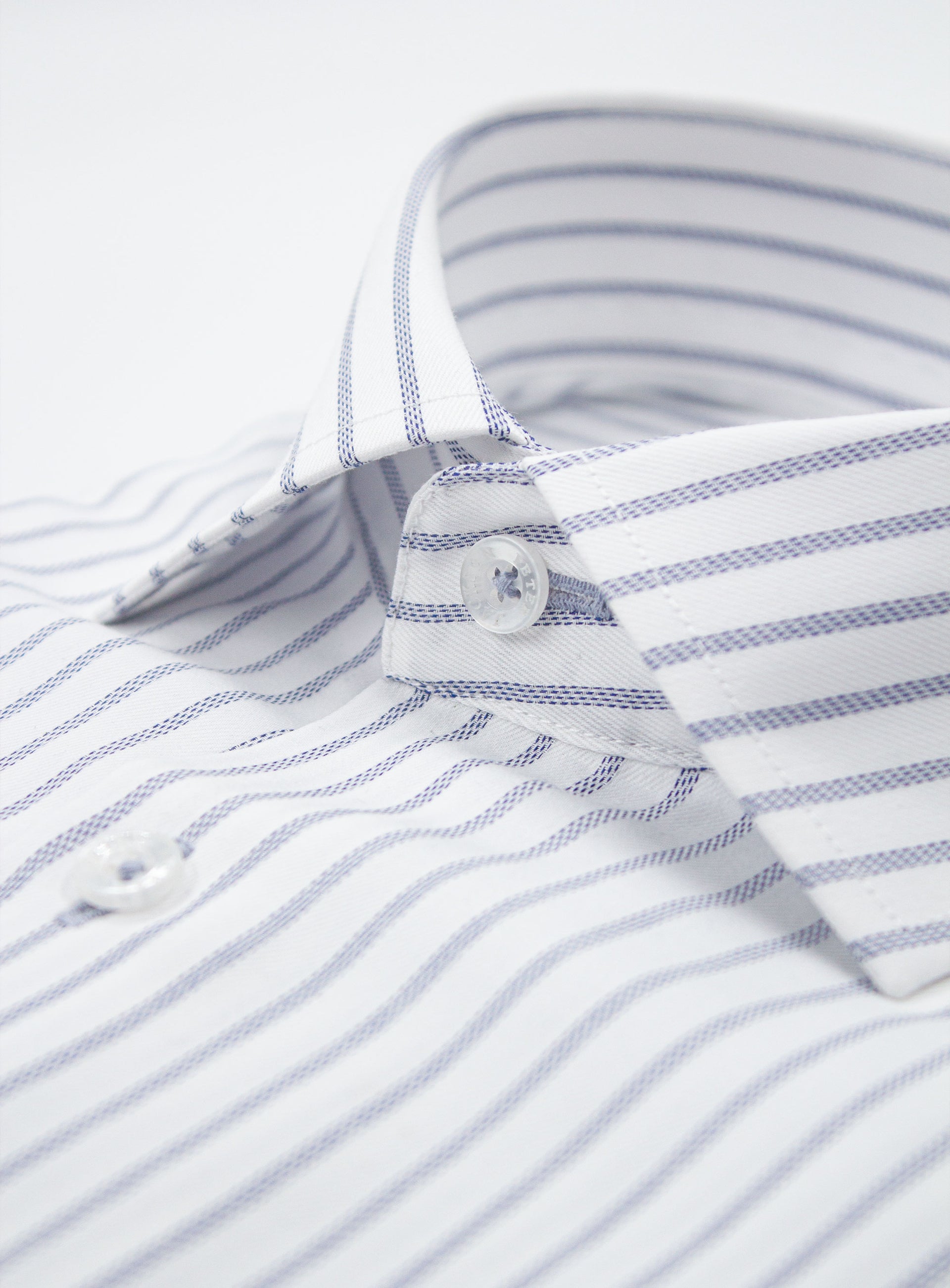 Milan Luxe Navy & White Stripe Shirt