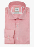 Milan Dobby Coral Orange Shirt