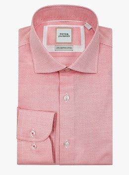 Milan Dobby Coral Orange Shirt