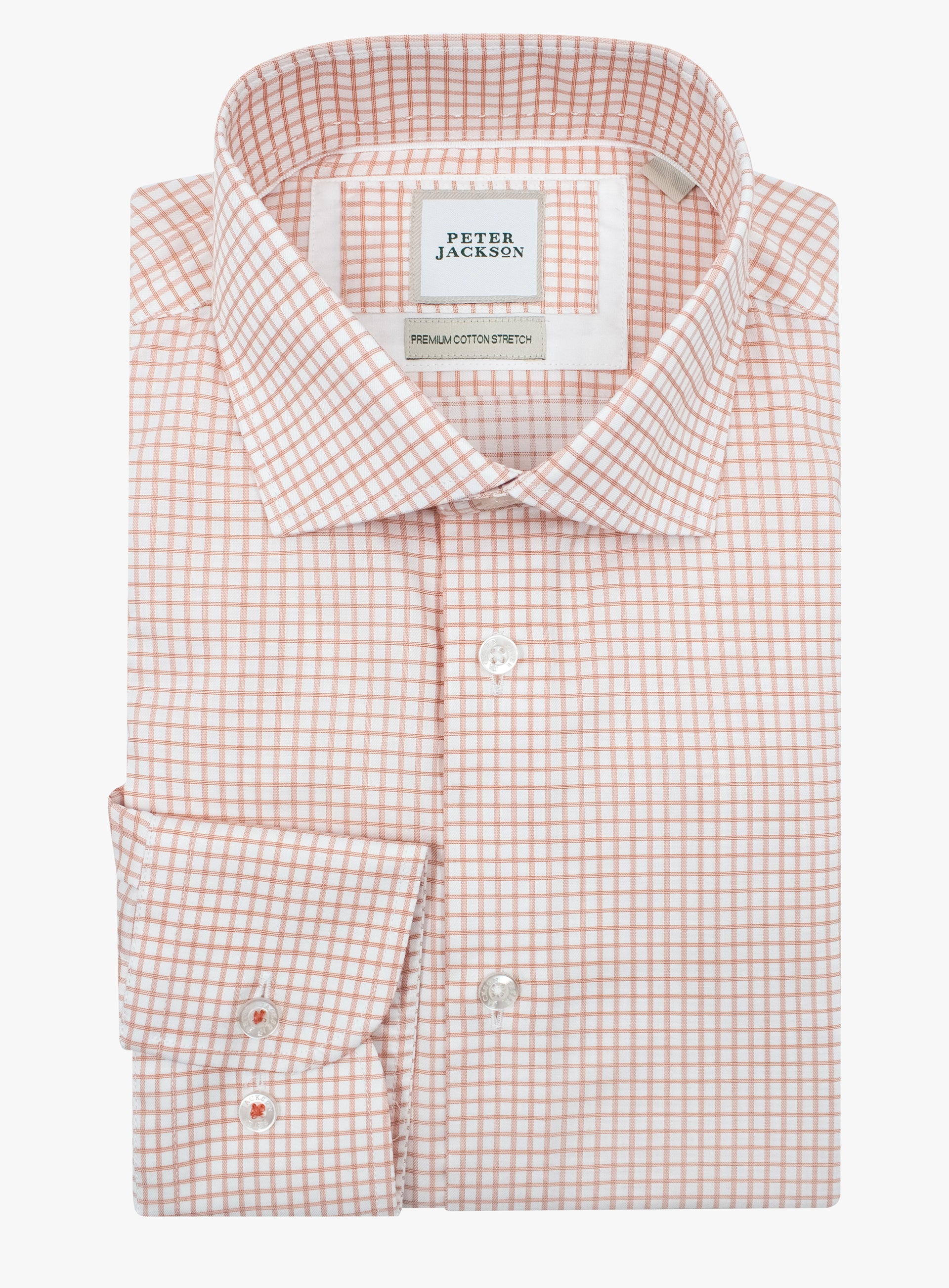 Milan Check Orange Shirt