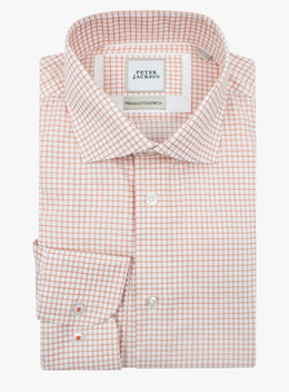 Milan Check Orange Shirt