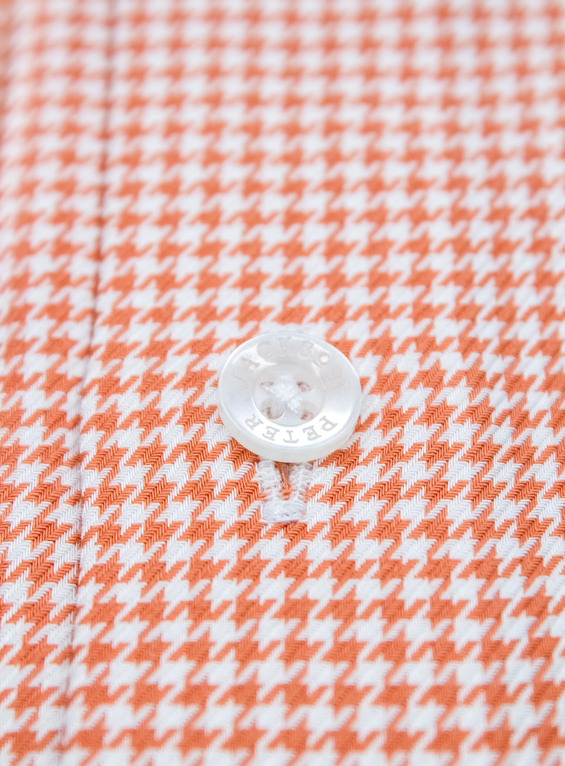 Milan Houndstooth Orange Shirt