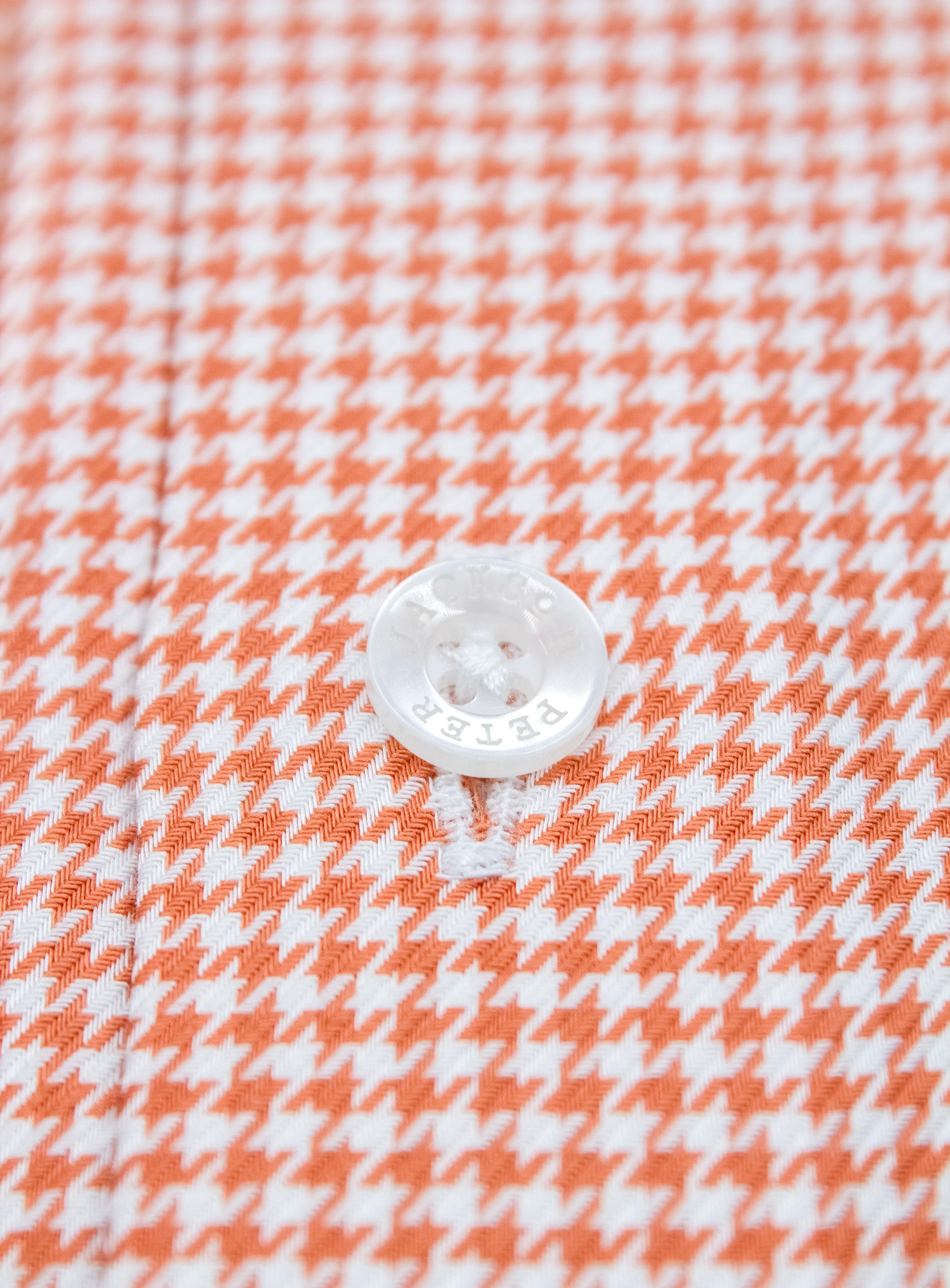 Milan Houndstooth Orange Shirt