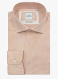 Milan Fine Stripe Orange Shirt