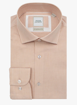 Milan Fine Stripe Orange Shirt