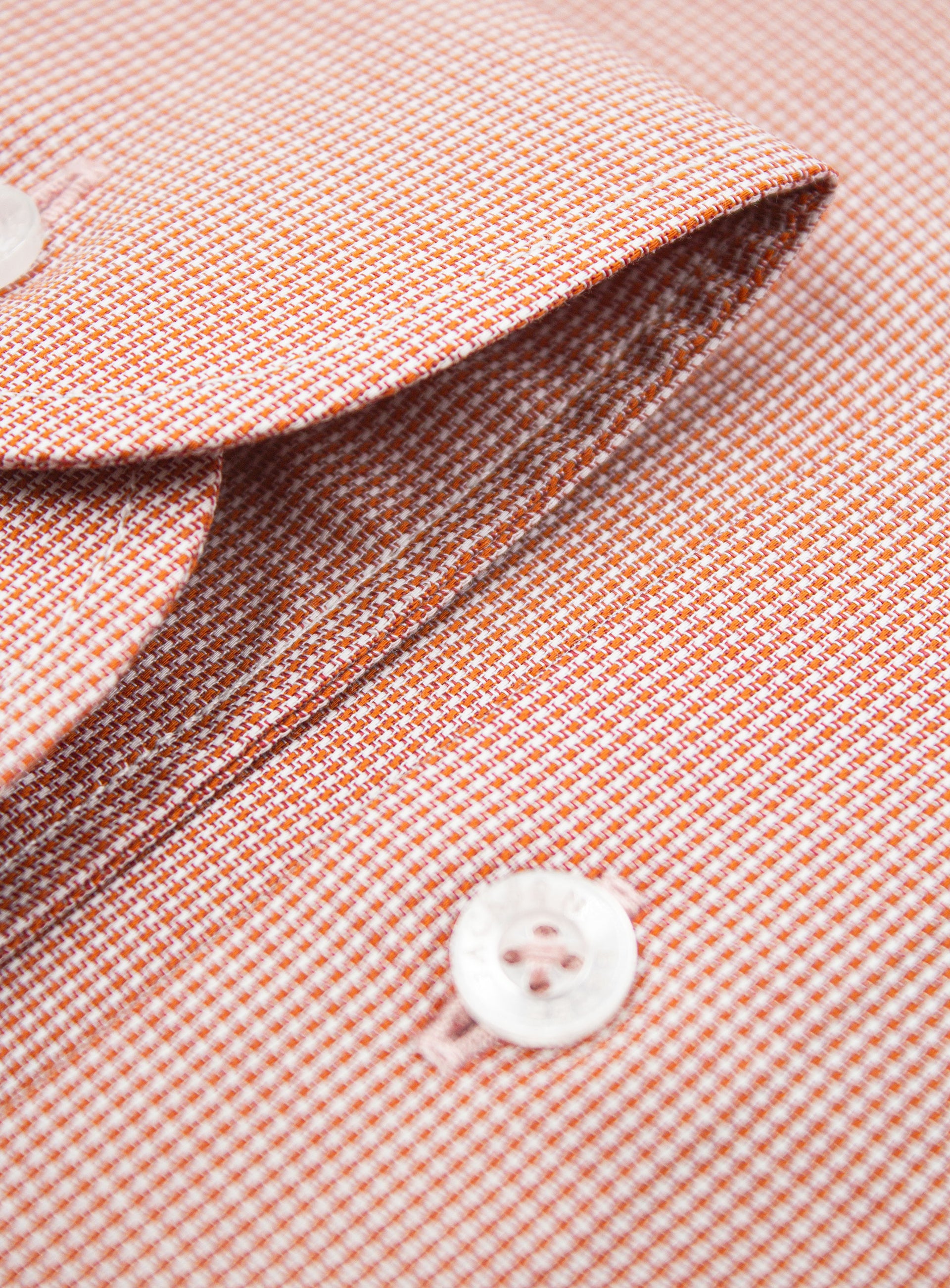 Close-up of the Milan Micro Orange Shirt