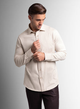 Bolzano Knit Sand Beige Shirt