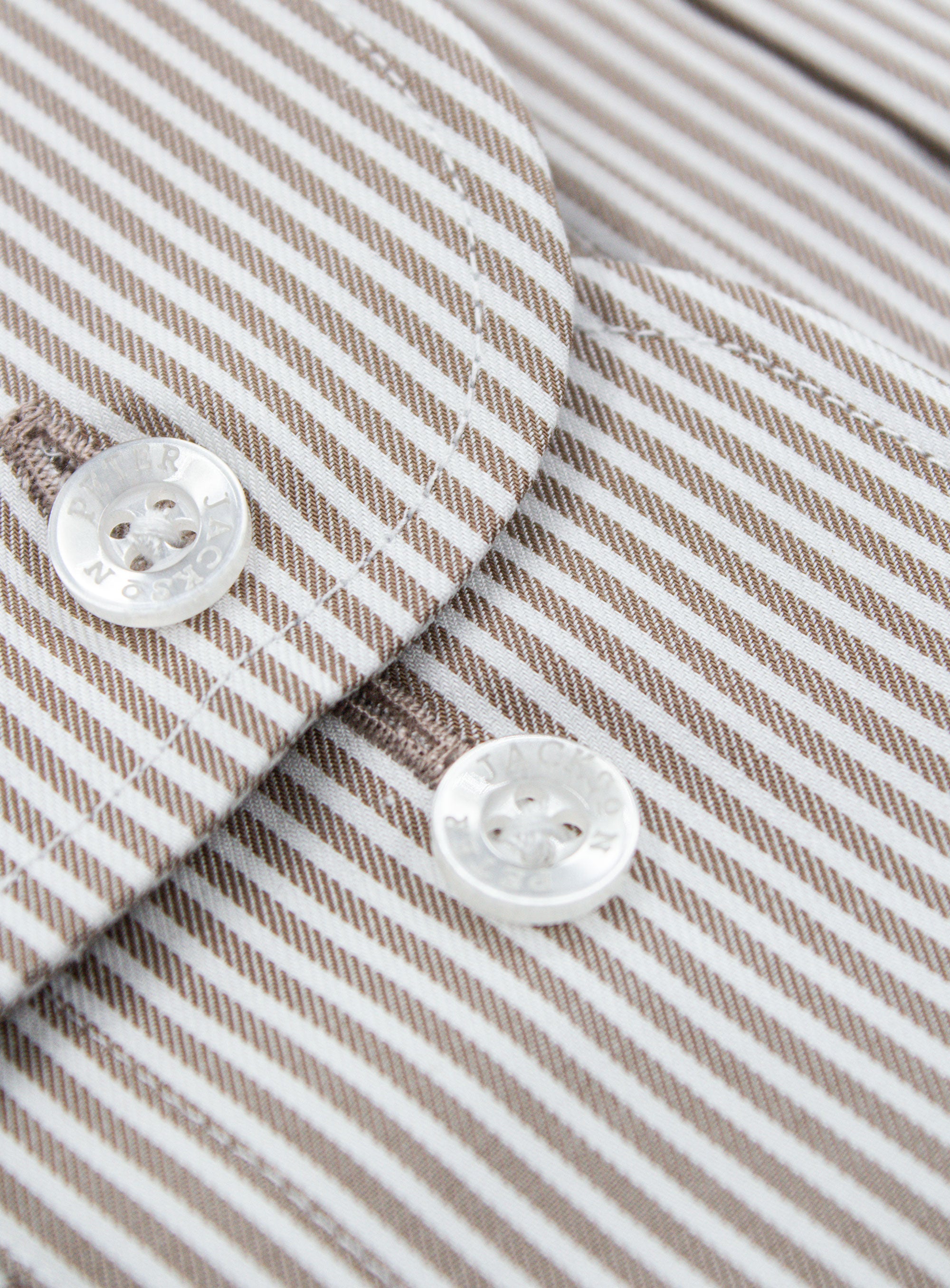 Florence Chocolate Brown Stripe Shirt