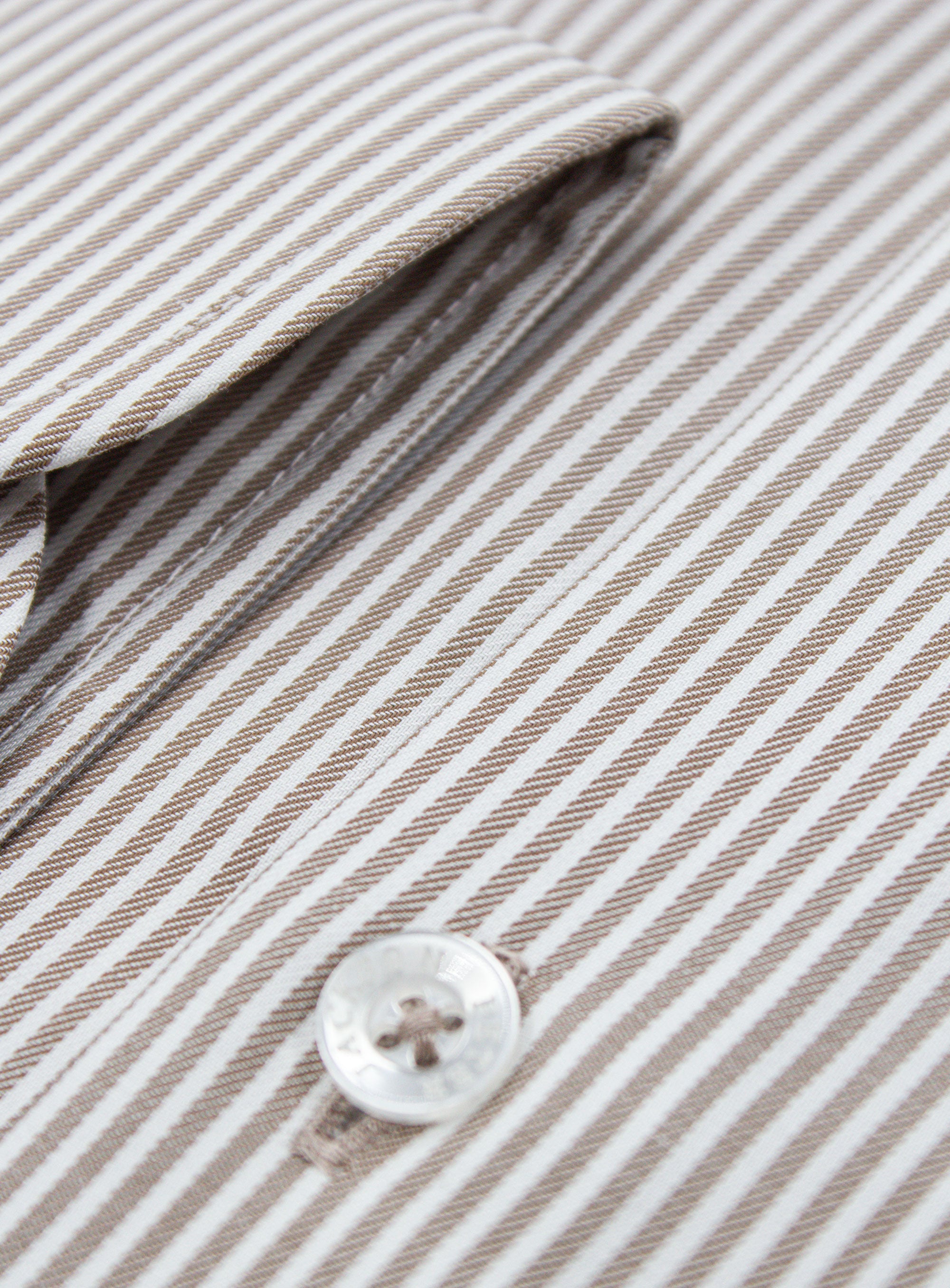 Florence Chocolate Brown Stripe Shirt