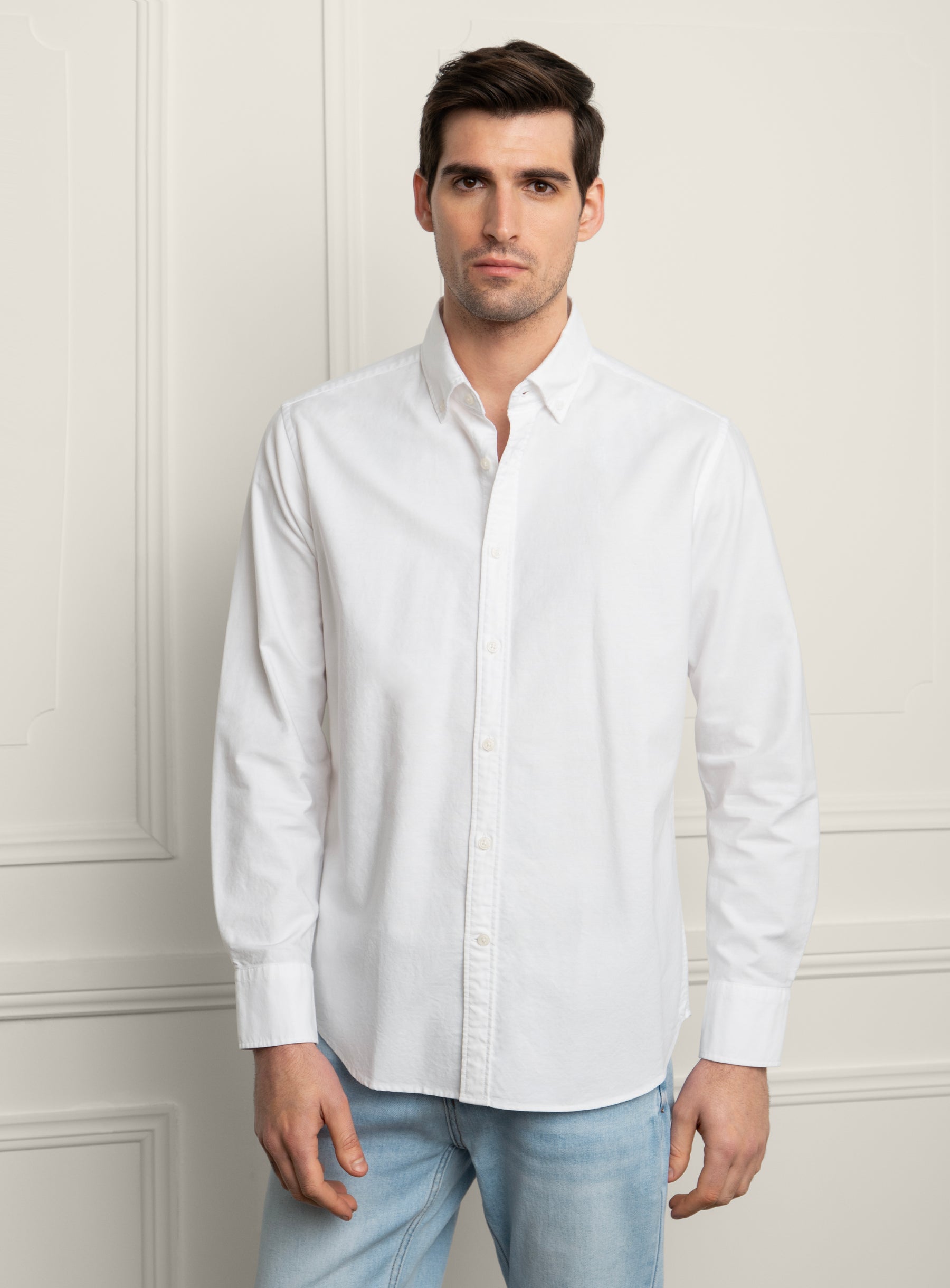 Merano Signature White Oxford Shirt