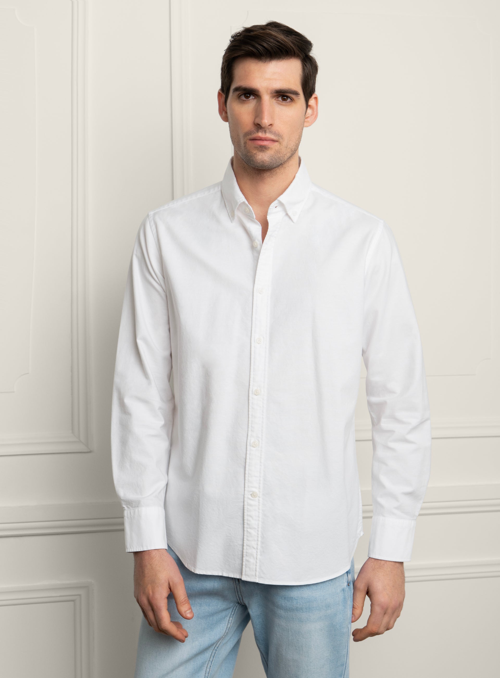 Merano Signature White Oxford Shirt