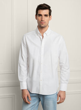 Merano Signature White Oxford Shirt