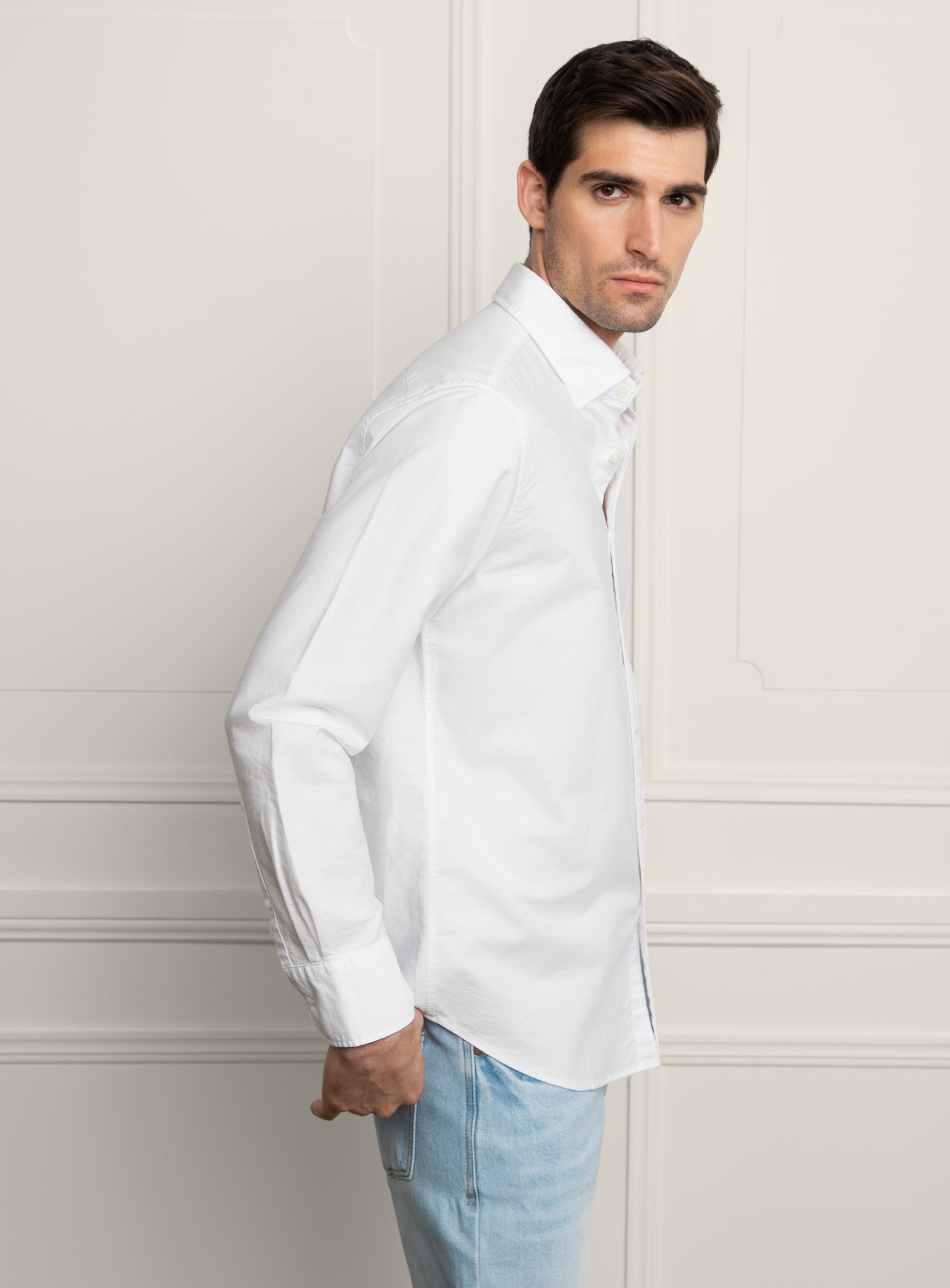 Merano Signature White Oxford Shirt
