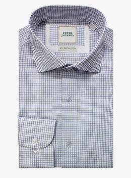 Rivoli Micro Check White Shirt