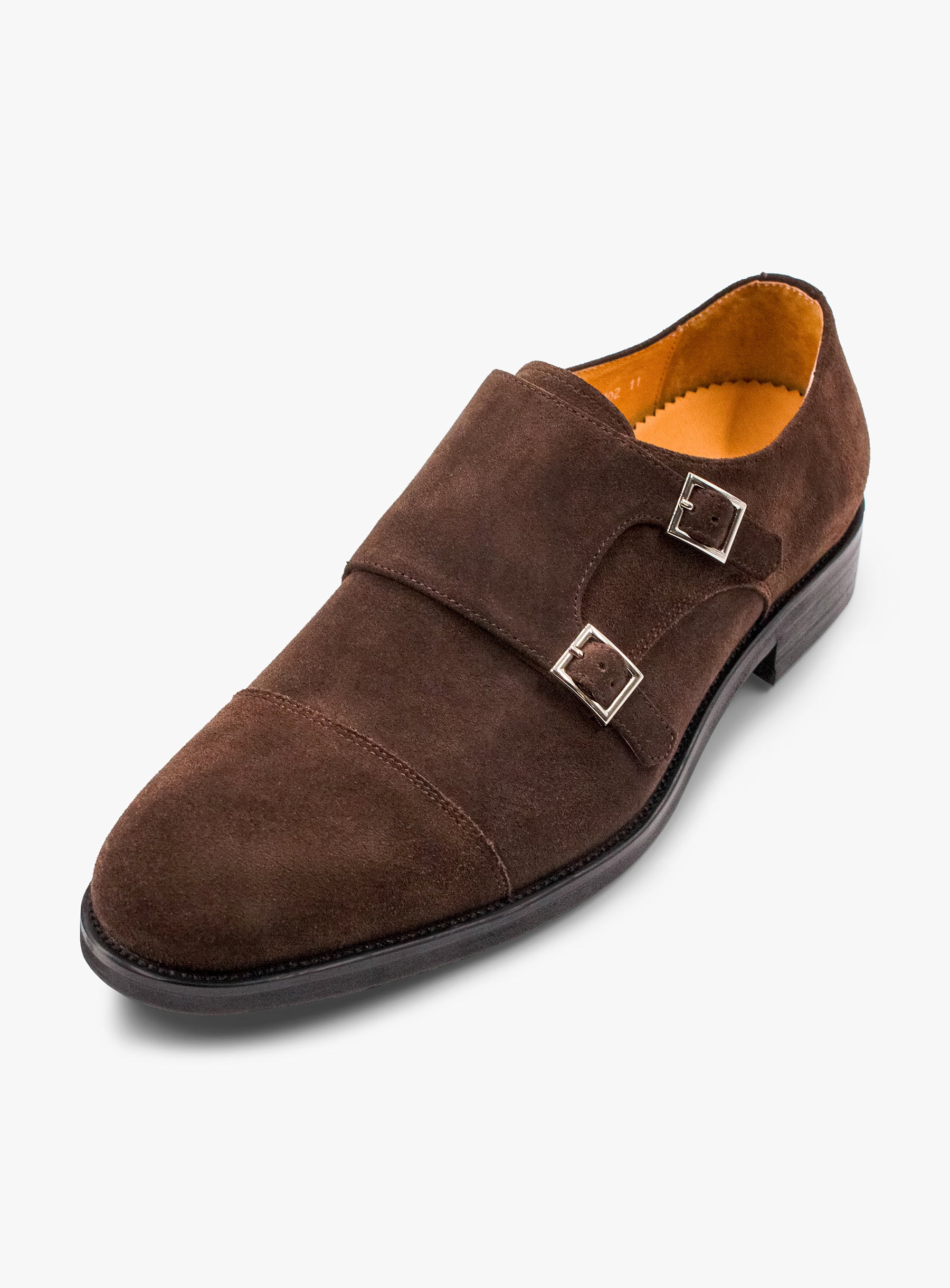 Top of the Albinoni Suede Double Monk Brown Loafer