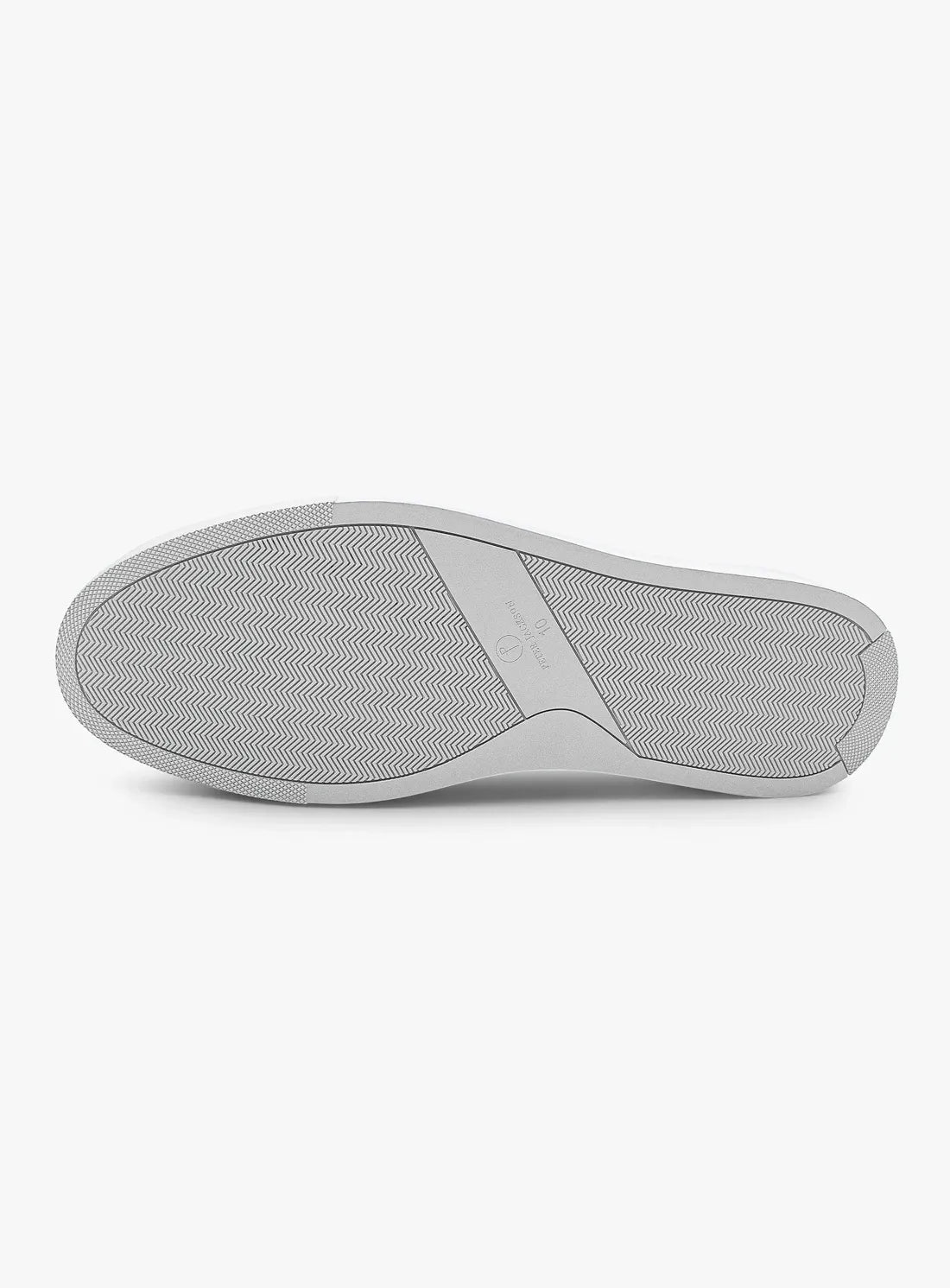 Gray shoe sole on a white background
