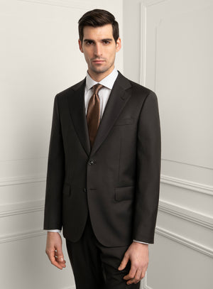 Borgia Twill Chocolate Brown Suit