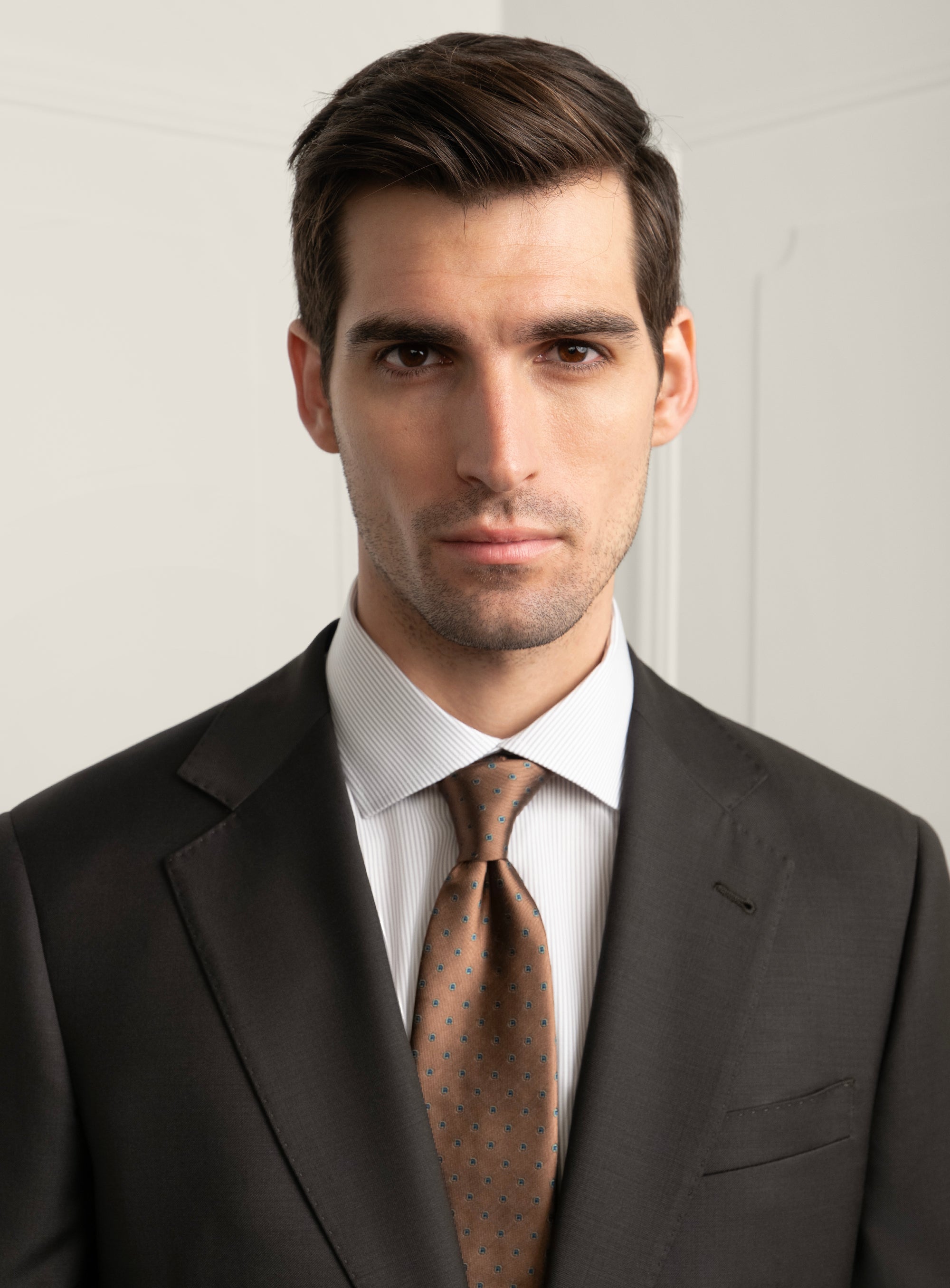Borgia Twill Chocolate Brown Suit