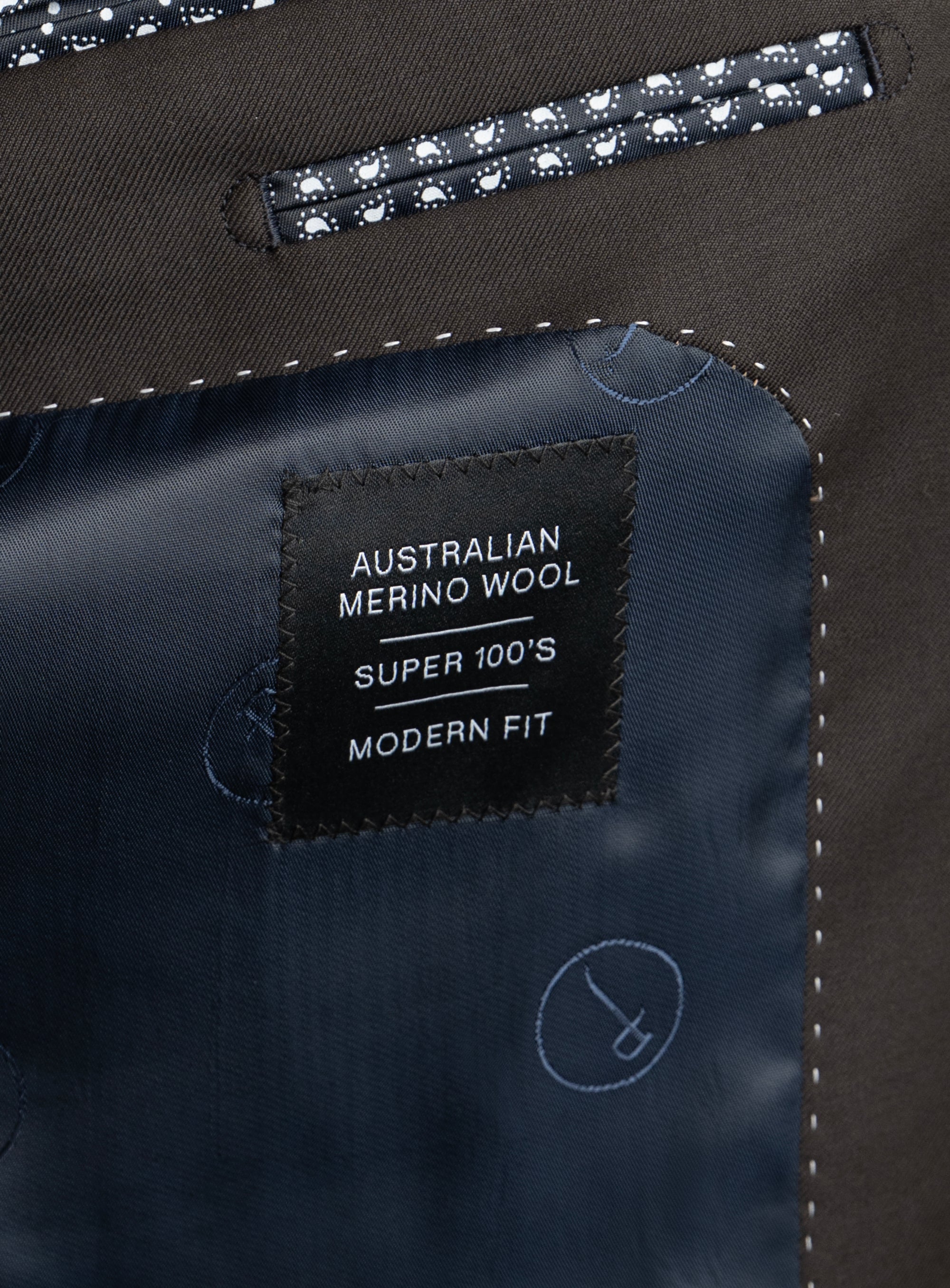 Borgia Twill Chocolate Brown Suit