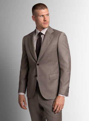 Tattaglia Twill Taupe Suit