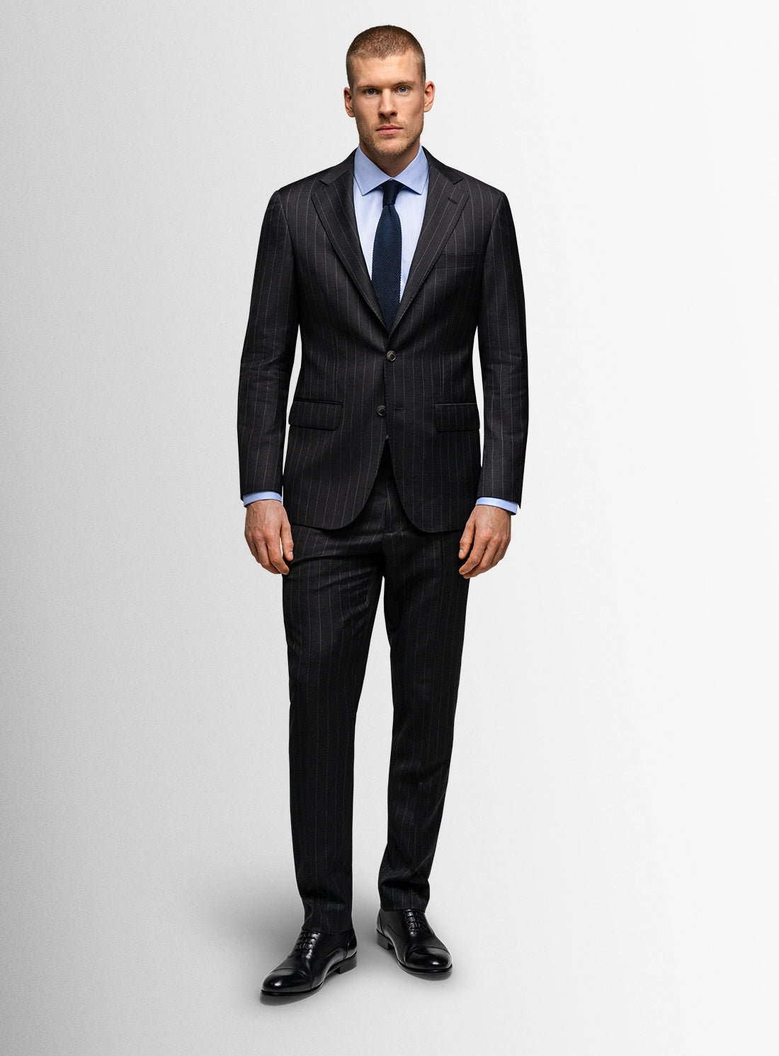 Gabriel Pinstripe Charcoal Grey Suit