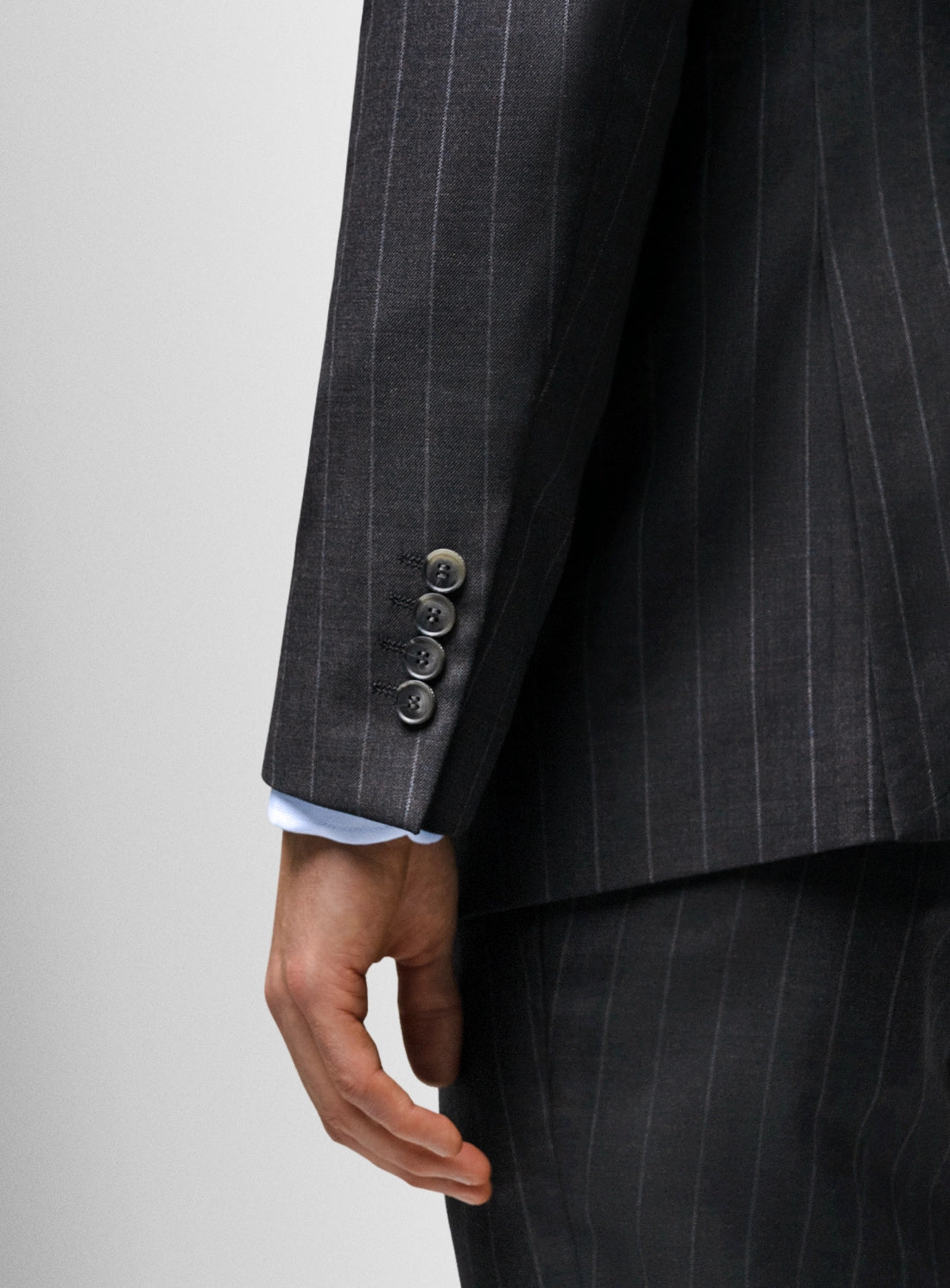 Gabriel Pinstripe Charcoal Grey Suit